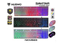 ชุดคู่ คีย์บอร์ด เมาส์ Keyboard+Mouse gaming Nubwo NKM-623 Savitar