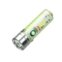 Super Bright LED Flashlight Fixed Focus L2 Lighting White Red Blue Purple Side Light Fishing Searching Camping Lantern Rechargeable  Flashlights