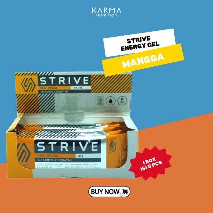 Strive Energy Gel Mangga 24 gr x 5 sachet Lazada Indonesia