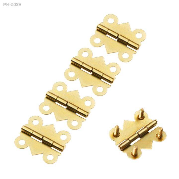 20pcs-lot-butterfly-hinges-mini-gold-4-holes-17x20mm-cabinet-drawer-stainless-steel-retro-butt-jewellery-box-wood-wine-decor