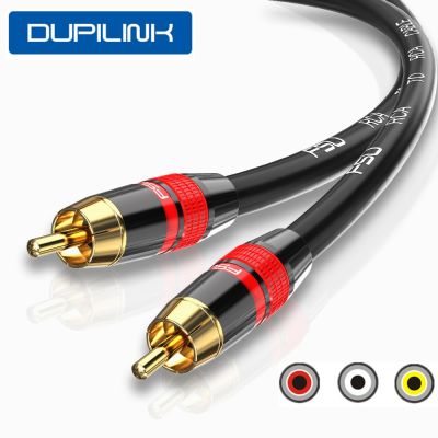 DUPILINK RCA to RCA Cable Digital Coaxial Audio AV Cable RCA connector for TV DVD Soundbar Speaker Subwoofer Amplifi Phono