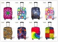 New Geometric Dazzle Colour Graphics Pattern Suitcase Dust Waterproof Cover Unisex Pull Rod Box Protective Cover