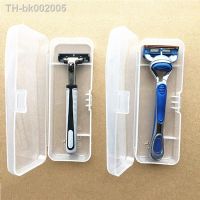 ☫ Portable Travel Mens Razor Case Shaving Machine Container Holder Shaver Box Transparent Plastic Razor Blades Storage Box