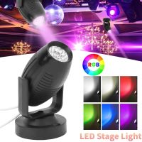 ไฟสร้างบรรยากาศแบบ LED ดิสโก้แบบหมุนได้แสง RGB บนเวทีสำหรับดีเจปาร์ตี้ไฟแฟลชเลเซอร์ขนาดเล็กไฟดิสโก้ KTV โคมไฟโปรเจ็คเตอร์