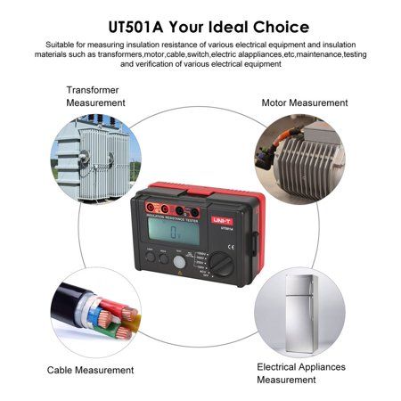 uni-t-ut501a-เมกะโอมห์มิเตอร์-1000v-เครื่องวัดความเป็นฉนวน-วัดความต้านทานฉนวน-วัดฉนวน-insulation-resistance-tester