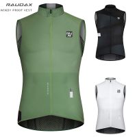 2023 Raudax New Men Cycling Vest Wind Men Sleeveless Bicycle Gilet Lightweight Outdoor Windproof MTB Sports Wind Reflective Vest