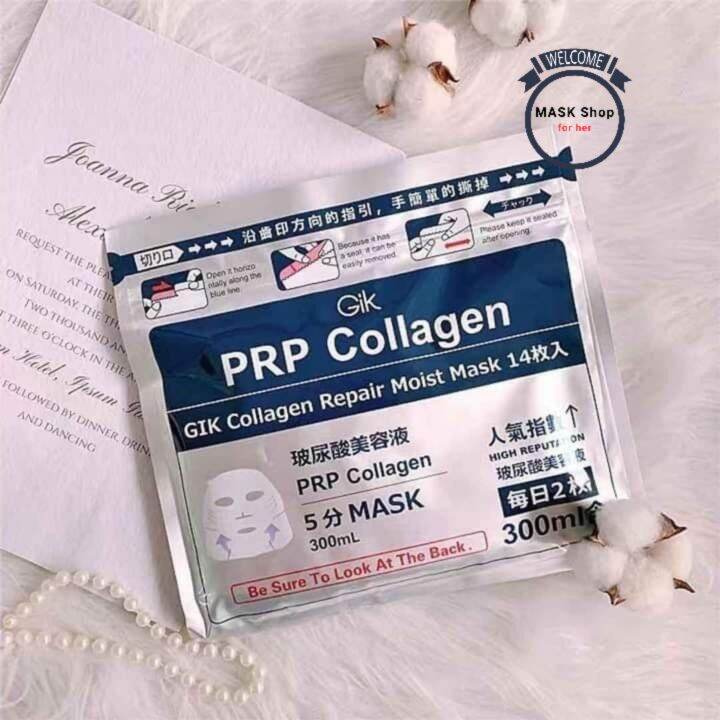 GIK PRP Collagen Repair Moist Mask 14pcs No.1 人气 PRP 血清胶原蛋白面膜 | Lazada