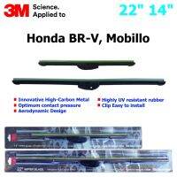 ใบปัดน้ำฝน 3M Silicone Model สำหรับ Honda BR-V, Mobillo  ขนาดใบ 22"+14 " คุณภาพดี แข็งแรง ทนทาน ราคาประหยัด