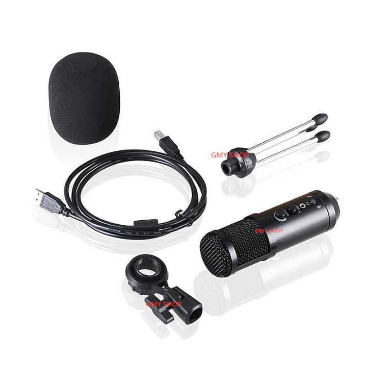 bm999-ไมโครโฟน-condenser-microphone-ไมค์อัดเสียง-ไมค์โครโฟน-พร้อม-ขาตั้งไมค์โครโฟน-และอุปกรณ์เสริม-usb-ไมโครโฟนชุด-192-กิโลเฮิร์ตซ์-24bit