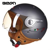 Beon-Casco De Moto Con Certificación,Accesorio De Cara Abierta Para Moto, Scooter, Jet, Retro, Gran Oferta, 3/4