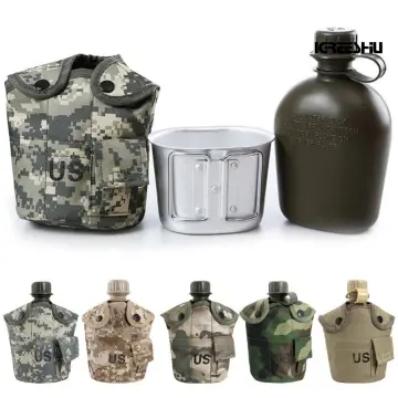 1.5L Military Canteen Aluminum Bicycle Cycling Military Water Cup
