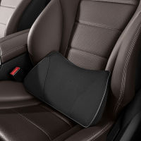 2-in-1 Car Seat Booster Universal Driver Memory Foam Lumbar Pillow Suede Seat Height Inclined Cushion Car