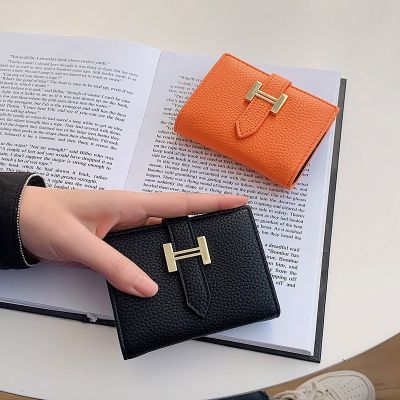 2022 Spring and Autumn New Wallet Short Women Wallets Zipper Purse Luxury Brand Wallets Trendy Coin Purse Card Holder Pu Leather