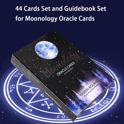 Fortune-Telling การ์ดกระดาษเคลือบ Tarot ดวงจันทร์ Oracle Psychic บัตรการอ่าน44ดาดฟ้าภาษาอังกฤษของขวัญปฏิบัติ Angel Tarot