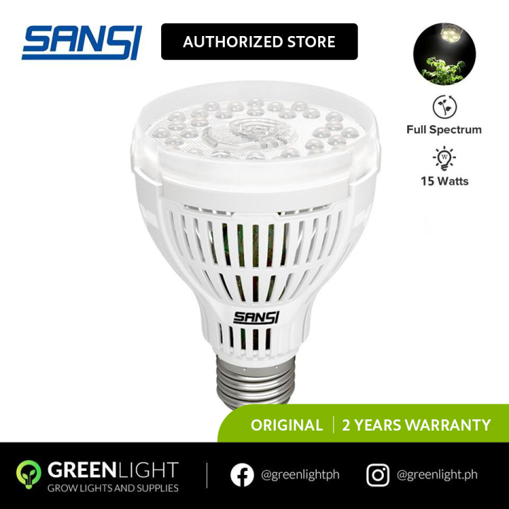 SANSI 15W Full Spectrum LED Grow Light for Indoor Plants and