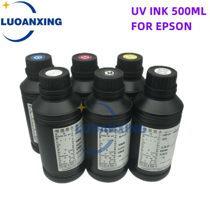 หมึก500ml250mlbottle-led-หมึกสำหรับ-epson-uv-l805-l1800-l800-r290-r330-1390-1400หมึก-uv-เคลือบเงาวานิชหมึกพิมพ์-uv-uv