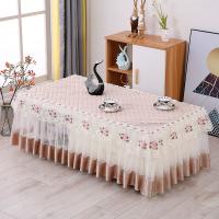 Cotton Polyester Lace Tablecloth Rectangle Home Coffee Tea Table Skirt Wedding Party Decor Table Cover for Dining Tablecloth