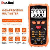 ZZOOI Victor 85C Multimeter 6000 Count Automatic AC/DC Voltage Continuity NCV Smart Tester TRUE RMS Flashlight Tranistor Digital Meter