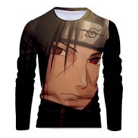 【ร้อน】เสื้อยืดแขนยาวผู้ชาย Bandai Naruto Graphic T เสื้อ3D พิมพ์ฤดูใบไม้ผลิการ์ตูนอะนิเมะสไตล์ฮาราจูกุแฟชั่นเสื้อยืด