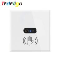 TEDELIGO-ไม่จำเป็นต้องมีสวิตช์เซ็นเซอร์ติดผนังสัมผัส EU IR สวิตช์หลอดไฟอินฟาเรด110V 220V กับหน้าจอโทรศัพท์สำหรับสมาร์ทโฮมหลอดไฟ LED เปิดปิด