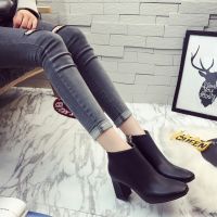 2 Colors Womens Winter Keep Warm High-Heeled Boots