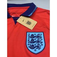 เสื้อบอล แฟนบอล ทีมชาติ อังกฤษ เยือน 2022-23 England Away 9 KANE อาร์ม ฟุตบอลโลก World Cup 2022 สีแดง