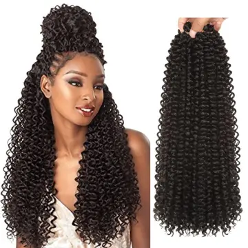 18 Inch Passion Twist Hair Long Crochet Braids Water Wave Synthetic  Braiding Extensions 22strands/Pack