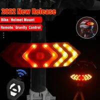 Bike Lights Turn Signal Warning Led Lights Rear USB Rechargeable Helmet Wireless Remote / Gravity Control Bicycle Tail Lights