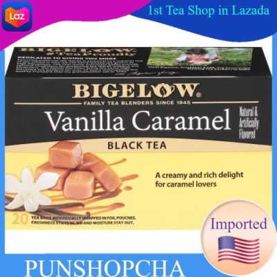 Bigelow Tea Black Tea Vanilla Caramel 20Tea Bags​  ชาดำ​ วานิลลา​ คาราเมล