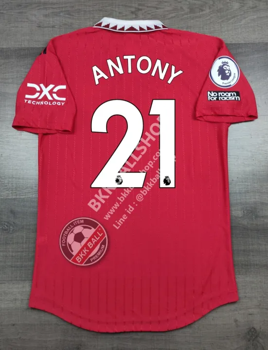 Player เสื้อฟุตบอล แมนยู Home เหย้า 202223 เกรดนักเตะ Full Option พร้อมเบอร์ชื่อ 21 Anthony 3684