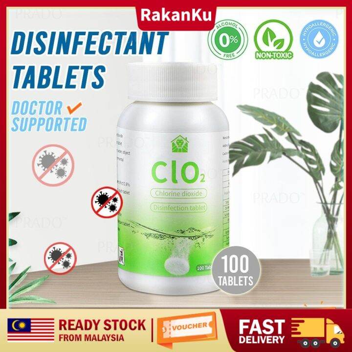 RakanKu Malaysia 100 Tablets HOSPITAL FOOD GRADE No Alcohol CIO2