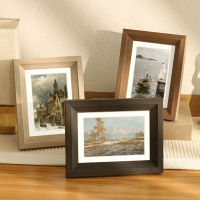 Simple Nordic Solid Wood Photo Frame Art Rectangular Wooden Picture Frame Photo Wall