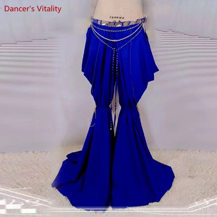 กางเกงชุดเต้นรำ-swr-011ท้องสำหรับผู้หญิง-การเต้นรำแบบตะวันออกกางเกงขายาวใส่แสดงเต้นระบำหน้าท้อง