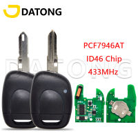 Ocmn Datong World รีโมทคอนลกุญแจรถสำหรับ Renault Master kangoo CLIO twingo 434 MHz ชิป PCF7946 VAC102 Auto s. กุญแจเปล่า cnsm