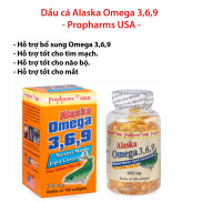 Viên uống dầu cá ALASKA OMEGA 3 6 9 USA- bổ não,sáng mắt, đẹp da
