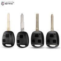 KEYYOU Remote Car Key Shell Case 3 Buttons For Toyota Avensis 2008 Celica RAV4 Prado Camry Corolla YARIS Land Cruiser Uncut