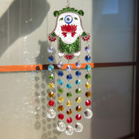 H&amp;D Chakra Crystal Ball Suncatcher With Turkish Evil Eye Lotus Flower Hamsa Hand Window Wall Hanging Pendant Protection Decor