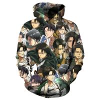 2023 NewAttack On Titan Hoodie Ackerman คอสเพลย์ Hoodie 3D พิมพ์ Hoodie