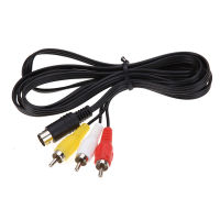 3RCA 1.8 M 9 Pin Audio Video สาย AV สำหรับ Sega Genesis 2หรือ3