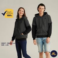 Mc Jeans เสื้อกันหนาว มีฮู้ด Unisex สีเทาเข้ม MJHP166