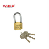 Solo No.4507 N- 50 L กุญแจคล้องทองเหลือง ขนาด 50 มม. ชนิดหูยาว