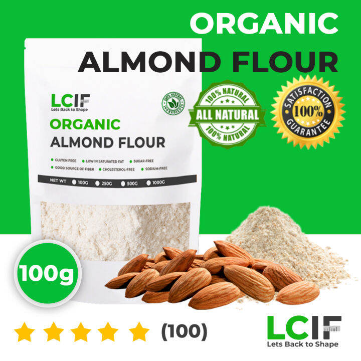Almond Flour 100g Low Carb Keto Diet LCIF Lets Back To Shape KETO