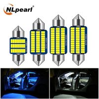 【CW】NLpearl 2pcs C10W C5W Led 3014 SMD Festoon 31mm 31mm 36mm 39mm 41mm for Cars License Plate Interior Dome Reading Light 12V White