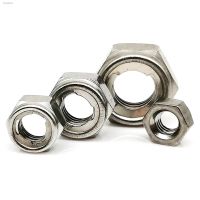 ♕ 2/5/10pcs M3 M4 M5 M6 M8 M10 M12 M14 M16 DIN980 GB6184 304 A2 Stainless Steel All Metal Insert Hex Hexagon Self Lock Nut Locknut