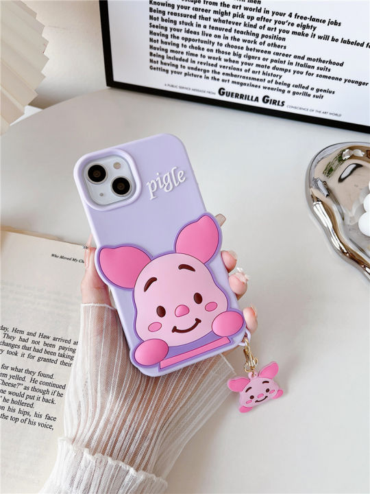 น่ารักการ์ตูนหมูโทรศัพท์มือถือเปลือกสำหรับ-iphone13pro-ซิลิโคนสีชมพูป้องกันตกเปลือกโทรศัพท์มือถือสำหรับ-iphone12promax-จี้โทรศัพท์มือถือน่ารักสำหรับ-iphone11-ซิลิโคนโทรศัพท์มือถือสำหรับ-iphone11promax