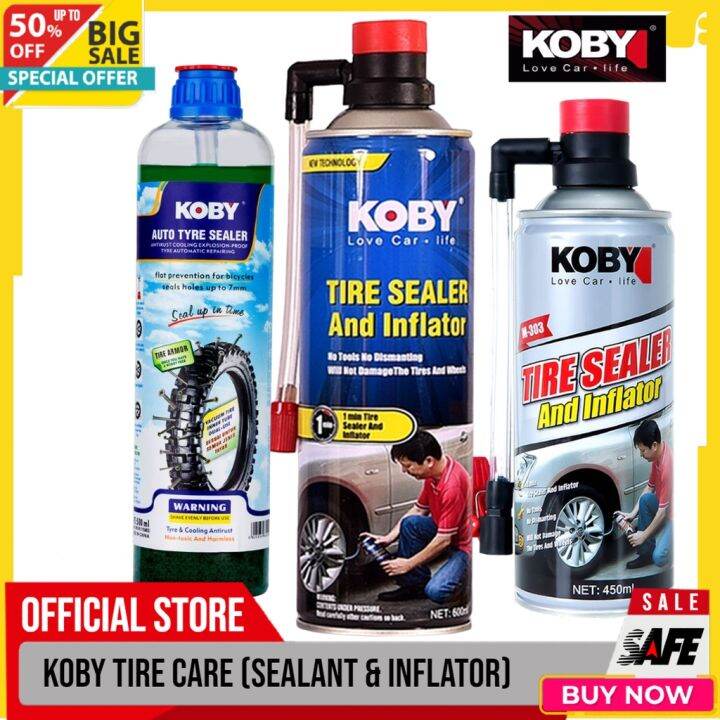 Koby Tire Inflator Sealer Tyre Sealant High Quality | Lazada PH