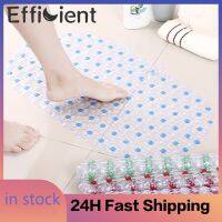 1pc Anti-skid Bath Mats Bathroom Non-slip Mat For Bathroom Bath Rectangle Soft Shower Bathroom Massage Mat With Suction Cup