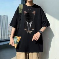 Rapper Playboi Carti Narcissist Kitty 7 Layer Jacket Meme Tshirt Funny Man Fashion Hip Hop T Shirt Men Cotton Oversized T-Shirt