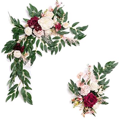 Artificial Flowers for Wedding Decoration Artificial Flowers Tag Wedding Ceremony Logo Floral Decoration-2 Pieces