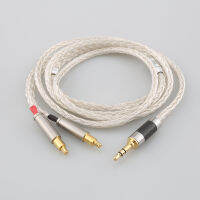 16 Core OCC ชุบเงินสายหูฟังสำหรับ Audio Technica ATH-ADX5000 MSR7b 770H 990H ESW950 SR9 ES750